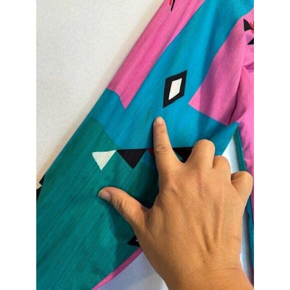 Vintage Wrangler Womens Shirt Cowboy Cut Long Tails Aztec Print Top Medium** - Picture 13 of 13